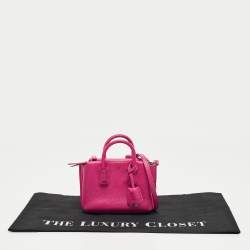 MCM Pink Leather Mini Milla Tote