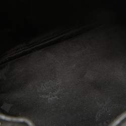 MCM Black Visetos Coated Canvas and Leather Drawstring Bucket Bag
