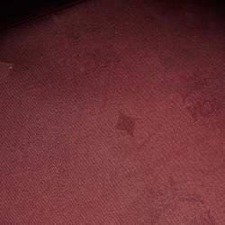 MCM Dark Red Visetos Patent Leather Tote