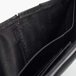MCM Black Leather Studded Trifold Compact Wallet
