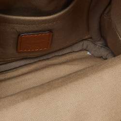 MCM Cognac Visetos Coated Canvas and Leather Mini Patricia Backpack