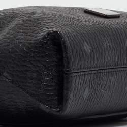 MCM Black Visetos Coated Canvas and Leather Klara Bag