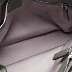 MCM Grey/Brown Monogram Embossed Leather Essential Tote