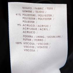 Pre Owned فستان ميني إم سي كيو باي أليكساندر ماكوين جاكار أزرق كحلي بطيات مقاس متوسط ميديوم)