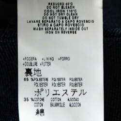 Pre Owned McQ by Alexander McQueen Indigo Denim Zip Detail A Line Mini Skirt S