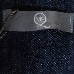 Pre Owned McQ by Alexander McQueen Indigo Denim Corset Waist Detail Pencil Skirt S