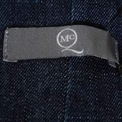 Pre Owned McQ by Alexander McQueen Indigo Denim Corset Waist Detail Pencil Skirt M