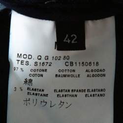 Pre Owned McQ by Alexander McQueen Indigo Denim Corset Waist Detail Pencil Skirt M