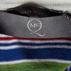 McQ by Alexander McQueen Multicolor Striped & Embroidered Tank Top M