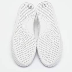 McQ by Alexander McQueen White/Black Canvas Shallow Swarm Sneakers Size 37