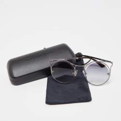 Pre Owned McQ by Alexander McQueen Metal Cat Eye Sunglasses