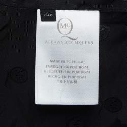 McQ by Alexander McQueen Black Crepe Blazer S