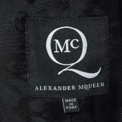 McQ by Alexander McQueen Black Crepe Blazer S
