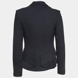McQ by Alexander McQueen Black Crepe Blazer S
