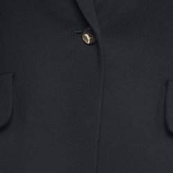 McQ by Alexander McQueen Black Crepe Blazer S