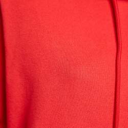 McQ by Alexander McQueen Red Patchwork Oversize Hoodie Jacket M