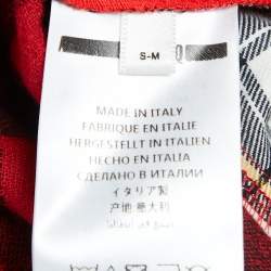 McQ by Alexander McQueen Red Patchwork Oversize Hoodie Jacket M