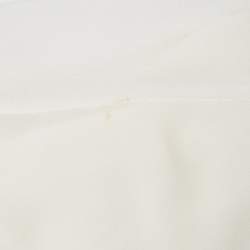 McQ by Alexander McQueen White Rose Print Chiffon Midi Dress S