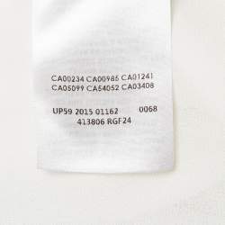 McQ by Alexander McQueen White Rose Print Chiffon Midi Dress S