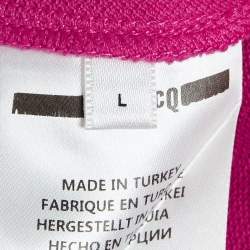 مملوكة مسبقًا McQ by Alexander McQueen Pink Cotton Pique Polo T-Shirt L