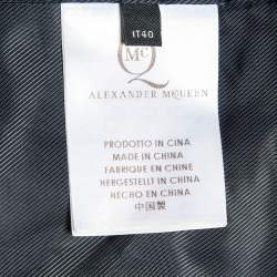 McQ by Alexander McQueen Ribbed Wool Blend Blazer & Skirt Set S