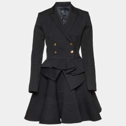 McQ by Alexander McQueen Ribbed Wool Blend Blazer & Skirt Set S