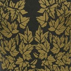 Pre Owned McQ by Alexander McQueen Black Leaf Intarsia Stretch Knit Bodycon Dress M