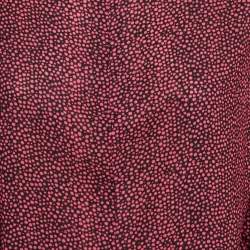 Pre Owned McQ by Alexander McQueen Pink Dot Print Crepe Turtle Neck Mini Dress M