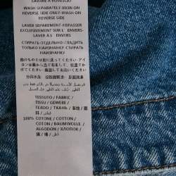 Pre Owned McQ by Alexander McQueen Blue Washed Denim Shirt Dress L
