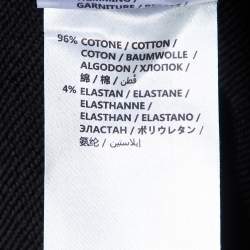 Pre Owned McQ by Alexander McQueen Black Embroidered Cotton Sweatshirt M