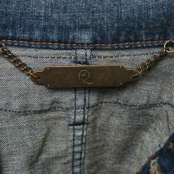 Pre Owned McQ by Alexander McQueen Blue Faded Denim Button Front Jacket L