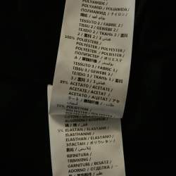 Pre Owned McQ by Alexander McQueen Black Jersey and Mesh Maxi Dress M