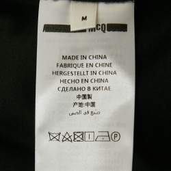 Pre Owned McQ by Alexander McQueen Black Jersey and Mesh Maxi Dress M