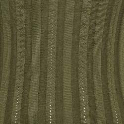 Pre Owned McQ by Alexander McQueen Green Rib Knit Bodycon Dress M