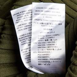 Pre Owned McQ by Alexander McQueen Green Rib Knit Bodycon Dress M