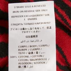 Pre Owned McQ by Alexander McQueen Red Animalskin Pattern Wool Midi Dress XXS