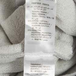 Pre Owned فساتين رداء سويدي من مجموعة إم سي كيو باي أليكسندر مكوين مكسوة بطيور رمادي مقاس كبير