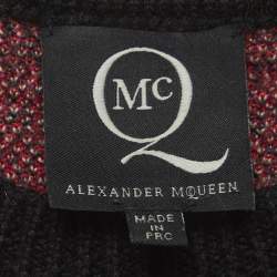 Pre Owned فستان إم سي كيو باي ألكساندر ماكوين زهور أنترسيا أسود ميني مقاس متوسط