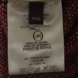 Pre Owned فستان إم سي كيو باي ألكساندر ماكوين زهور أنترسيا أسود ميني مقاس متوسط