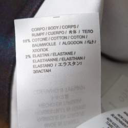 Pre Owned McQ by Alexander McQueen Blurry Lights Printed Jersey Sleeveless Peplum Dress S