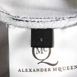 Pre Owned McQ by Alexander McQueen Blurry Lights Printed Jersey Sleeveless Peplum Dress S