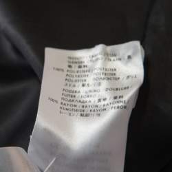 Pre Owned McQ by Alexander McQueen Black Crepe Paneled Zip Detail Skirt M