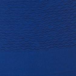 مملوكة مسبقًا McQ by Alexander McQueen Blue Jersey Cut Out Neck Detail Fitted Fishtail Midi Dress S