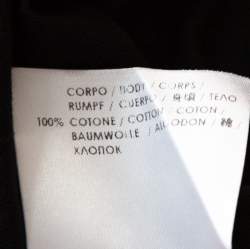 Pre Owned McQ by Alexander McQueen Black Logo Patch Detail T-Shirt XS