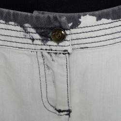 McQ by Alexander McQueen Grey Denim Back Cutout Detail Shorts M
