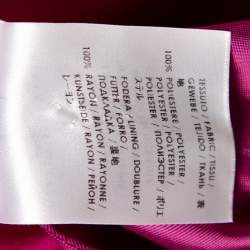 Pre Owned McQ by Alexander McQueen Pink Satin Gather Back Detail Cocktail Dress S