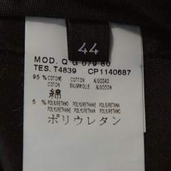 Pre Owned McQ by Alexander McQueen Black Cotton Structured A Line Skirt M