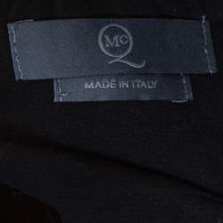 Pre Owned McQ by Alexander McQueen Black Cotton Structured A Line Skirt L