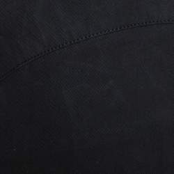 Pre Owned McQ by Alexander McQueen Black Cotton Structured A Line Skirt L