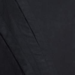 McQ by Alexander McQueen Black Cotton Structured A Line Skirt M